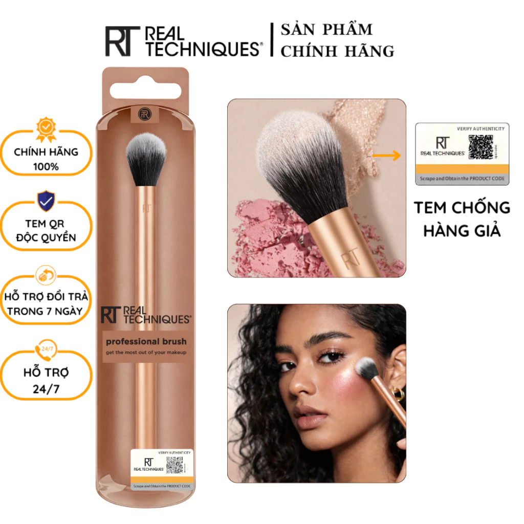 Cọ Highlight Đầu Nhọn RT Real Techniques Tapered Highlighting Brush R110